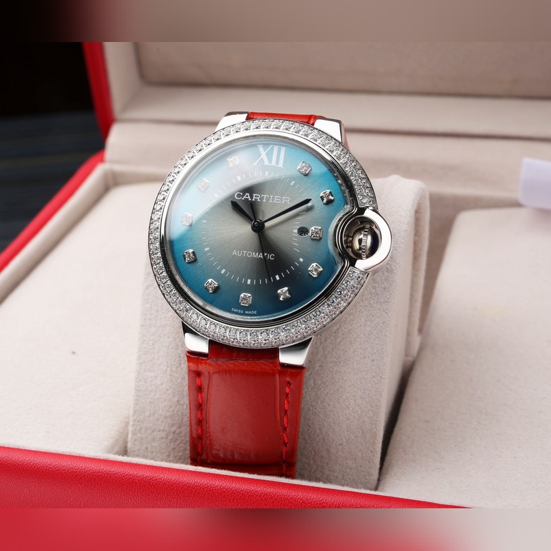 Cartier Ballon Bleu Series 36mm Women's Replica Watch Citizen 6T51 Movement High Quality-4