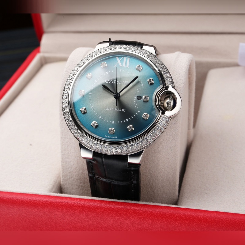 Cartier Ballon Bleu Series 36mm Women's Replica Watch Citizen 6T51 Movement High Quality-5