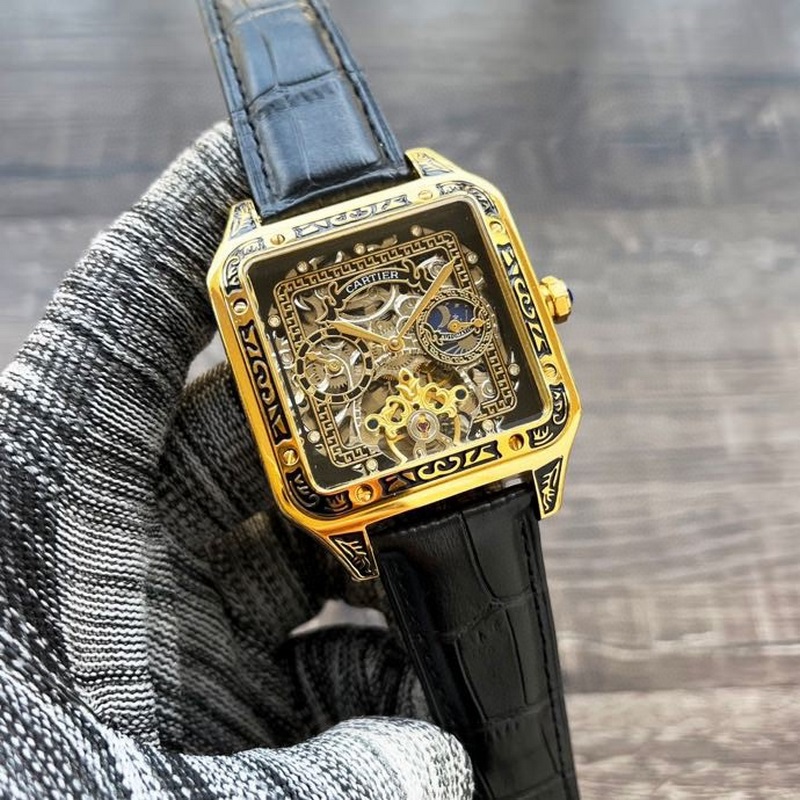 Cartier Santos Series Luxury Men's Tourbillon Replica Watch-2