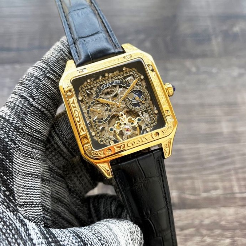 Cartier Santos Series Luxury Men's Tourbillon Replica Watch-4