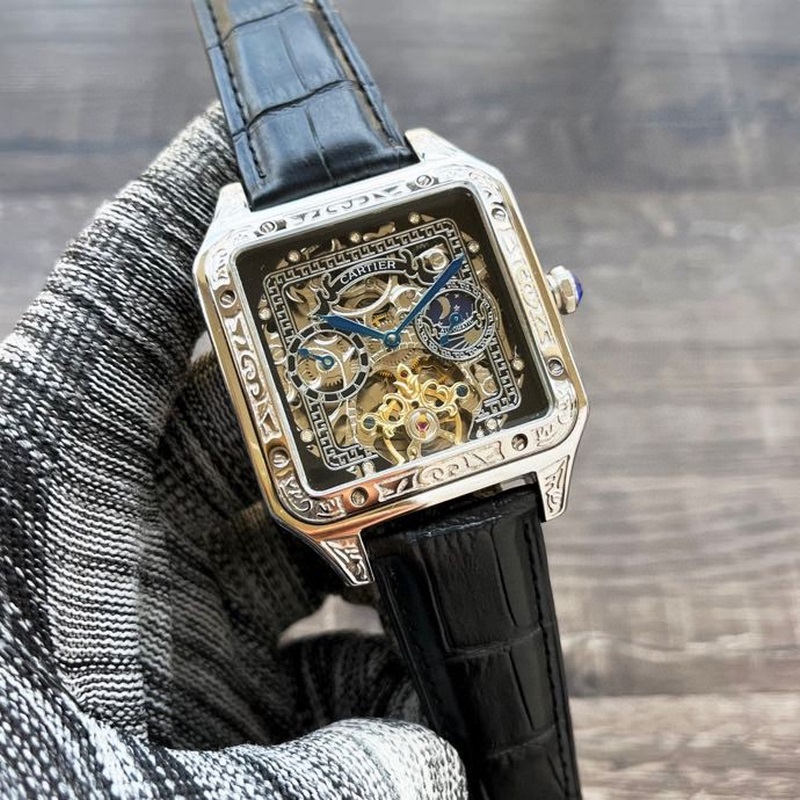 Cartier Santos Series Luxury Men's Tourbillon Replica Watch-5