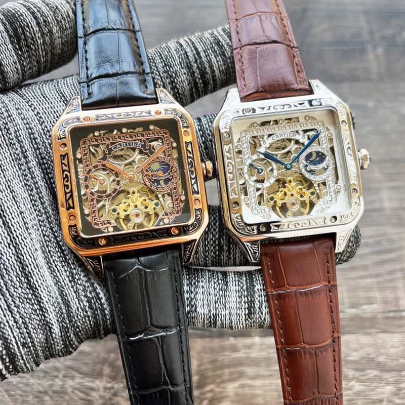Cartier Santos Series Luxury Men's Tourbillon Replica Watch-6