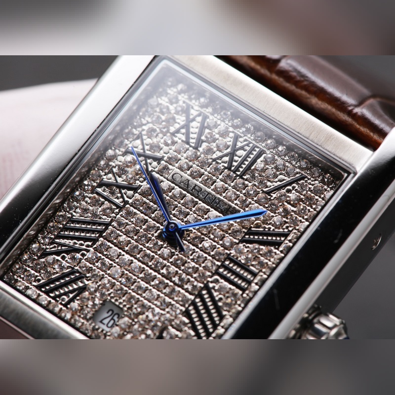 Cartier Tank Men's Replica Watch with New Citizen 8215 Automatic Movement-5