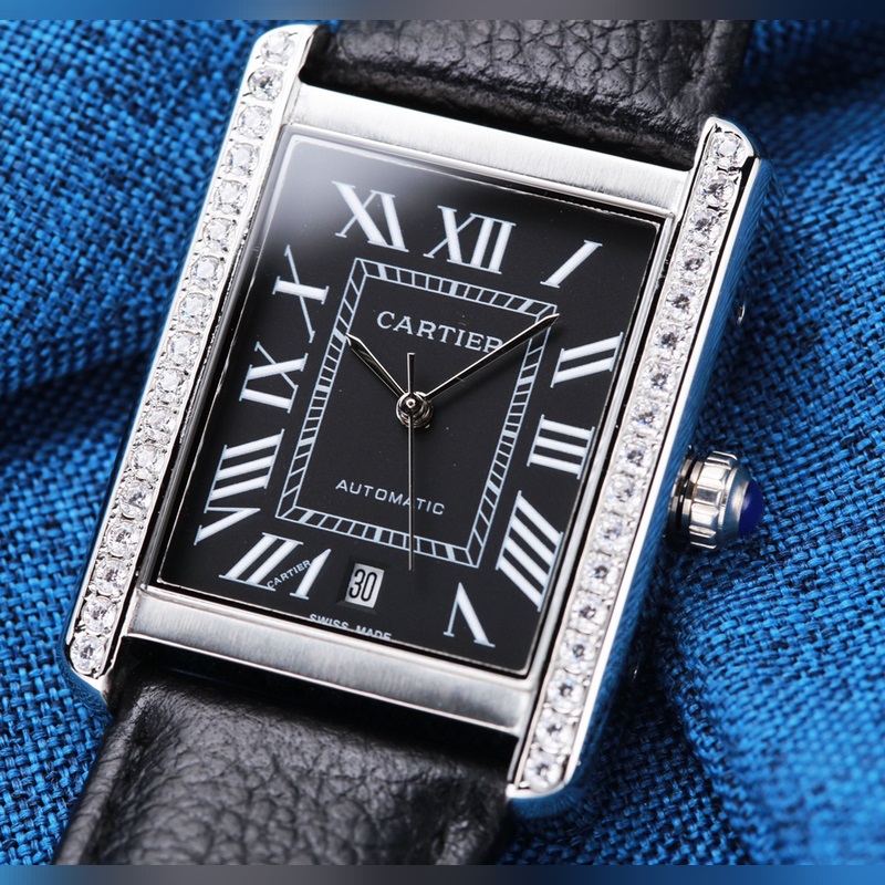 Cartier Tank Men's Mechanical Replica Watch with Citizen 8215 Automatic Movement Brand New-1