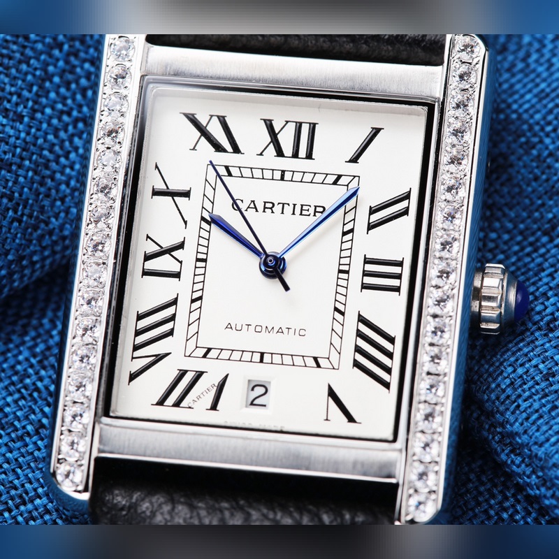 Cartier Tank Men's Mechanical Replica Watch with Citizen 8215 Automatic Movement Brand New-3