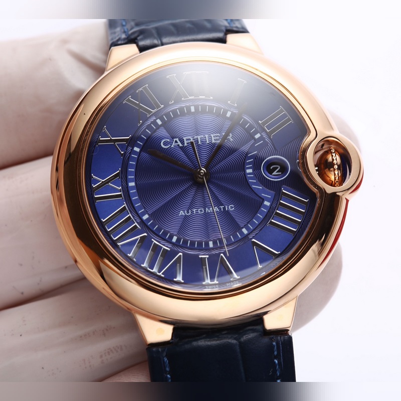 Cartier Ballon Bleu 42mm Men's Replica Watch Upgraded Premium Quality Blue Dial-3