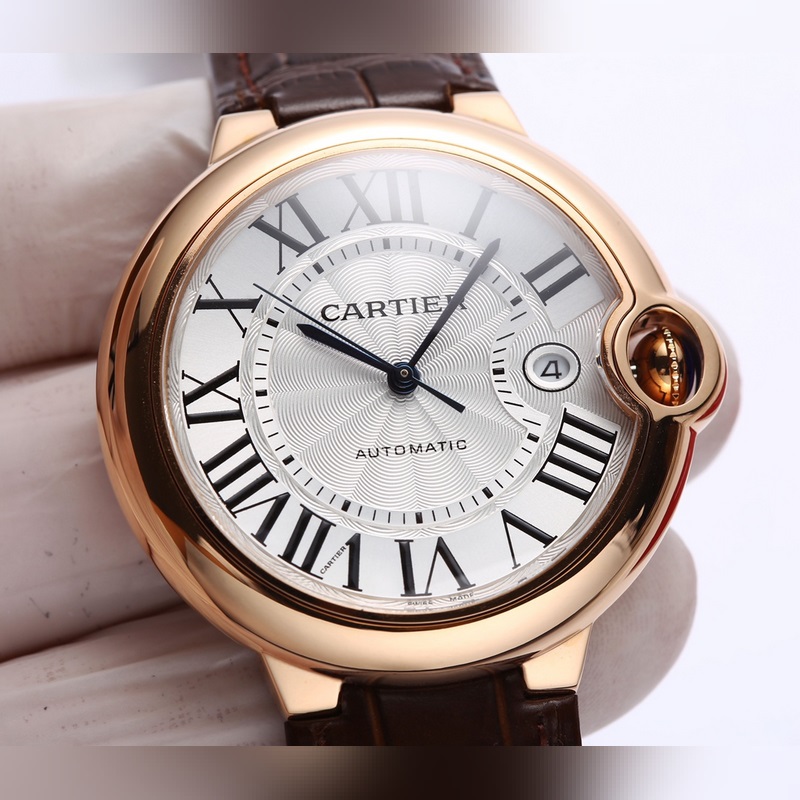 Cartier Ballon Bleu 42mm Men's Replica Watch Upgraded Premium Quality Blue Dial-5