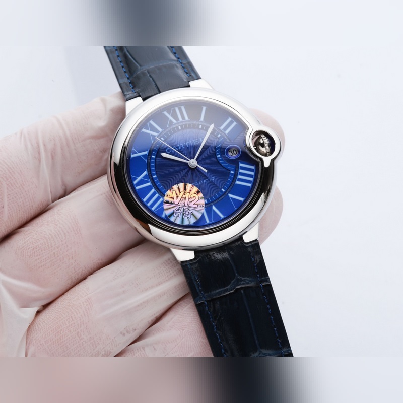 Cartier Ballon Bleu 42mm Men's Replica Watch with Citizen 8215 Movement Luxury Quality-2