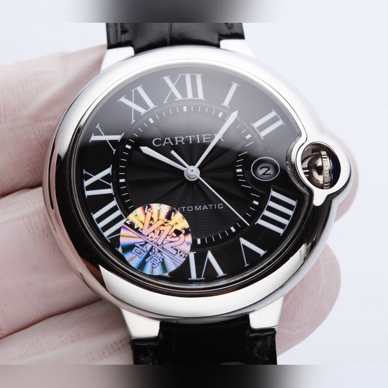 Cartier Ballon Bleu 42mm Men's Replica Watch with Citizen 8215 Movement Luxury Quality-5