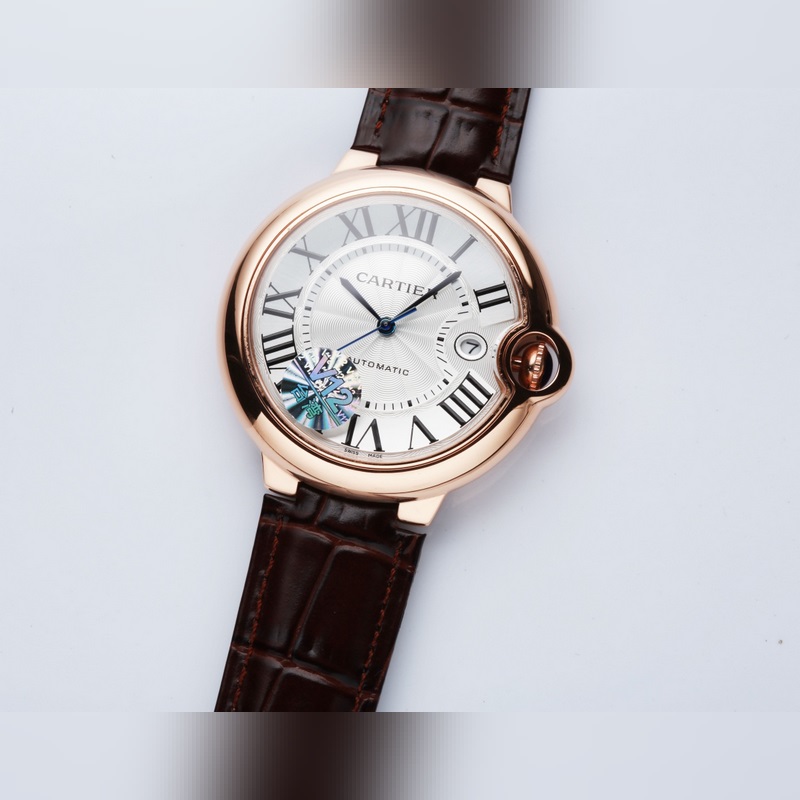 Cartier Ballon Bleu 42mm Men's Replica Watch with Citizen 8215 Movement-5