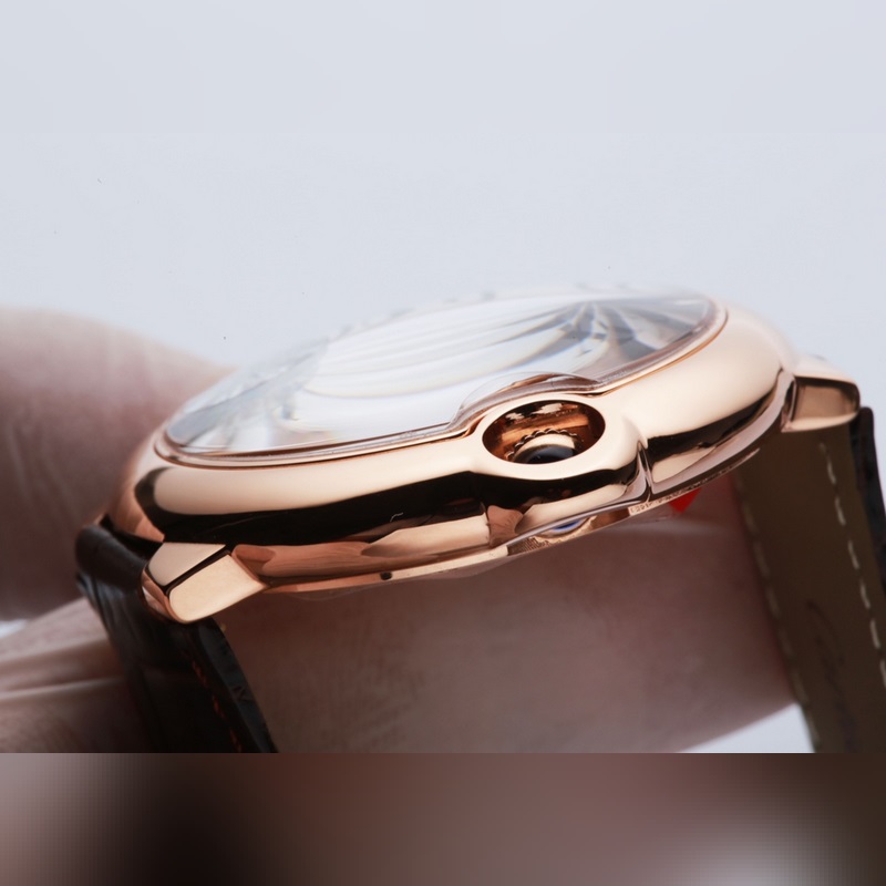 Cartier Ballon Bleu 42mm Men's Replica Watch with Citizen 8215 Movement-6