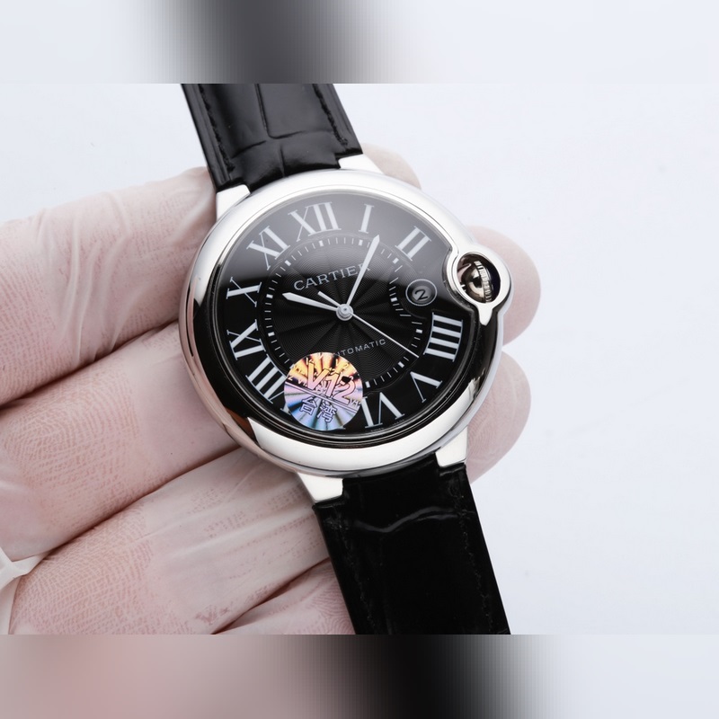 Cartier Ballon Bleu 42mm Men's Replica Watch with Japanese Citizen 8215 Movement-3