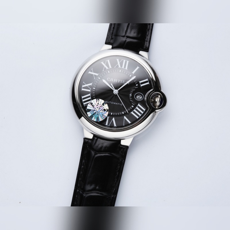Cartier Ballon Bleu 42mm Men's Replica Watch with Japanese Citizen 8215 Movement-5