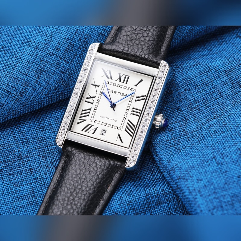 Cartier Tank Series Men's Mechanical Replica Watch with New Seiko 8215 Movement-2