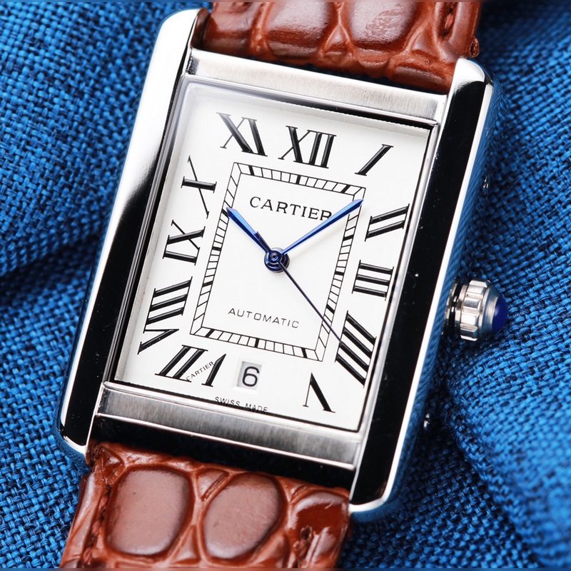 Cartier Tank Series Men's Automatic Replica Watch with Seiko 8215 Movement-1