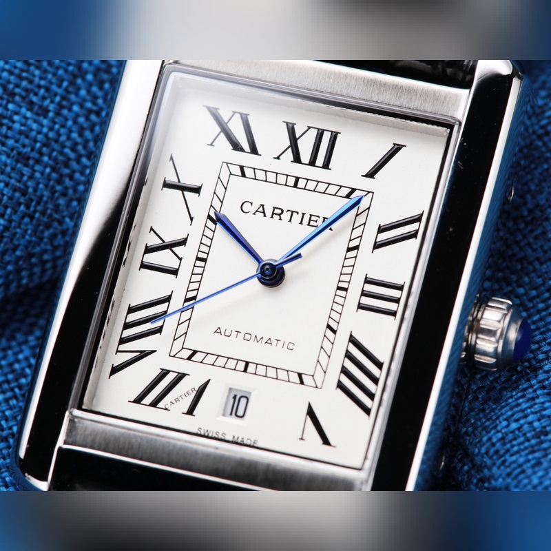 Cartier Tank Series Men's Automatic Replica Watch with Seiko 8215 Movement-3