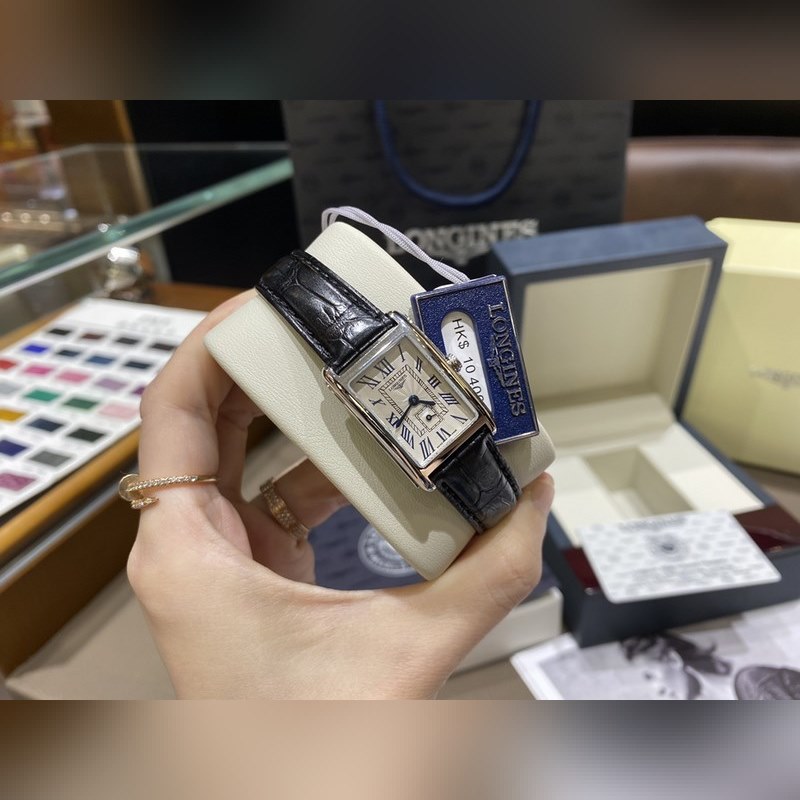 Longines DolceVita Quartz Women's Replica Watch 20.80 x 32.00mm Alligator Leather-2