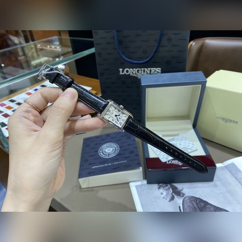 Longines DolceVita Quartz Women's Replica Watch 20.80 x 32.00mm Alligator Leather-3