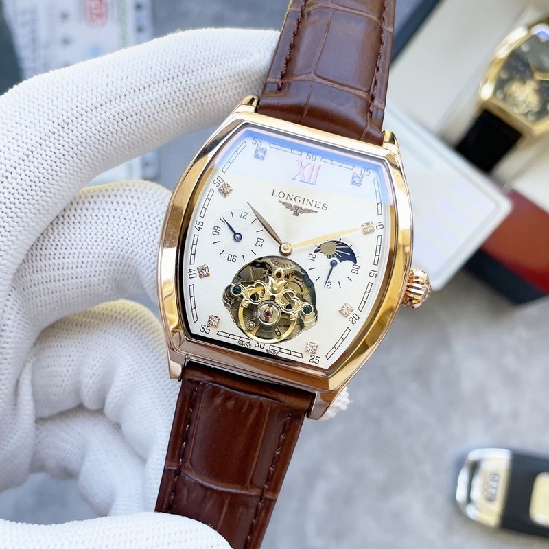 Longines Master Collection Big Faced Tourbillon Moon Phase Men's Replica Watch-6