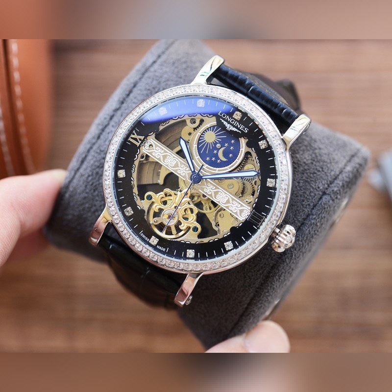 Longines Master Collection Skeleton Men's Replica Watch Luxury Timepiece-3