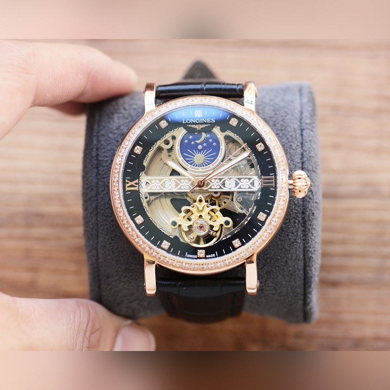 Longines Master Collection Skeleton Men's Replica Watch Luxury Timepiece-4