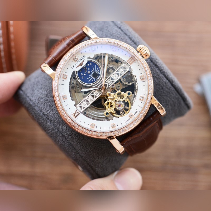 Longines Master Collection Skeleton Men's Replica Watch Luxury Timepiece-5