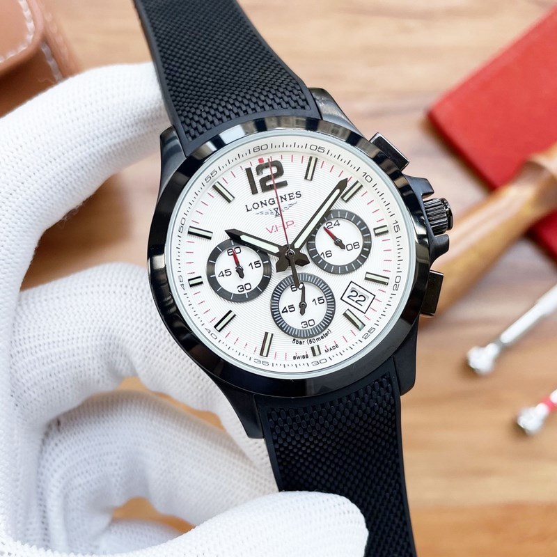 Longines Master Collection Six-Hand Chronograph Quartz Replica Watch Premium Quality-3