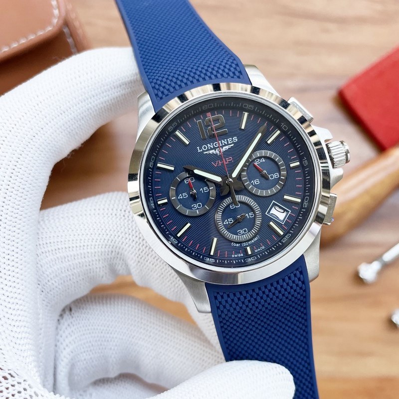 Longines Master Collection Six-Hand Chronograph Quartz Replica Watch Premium Quality-4