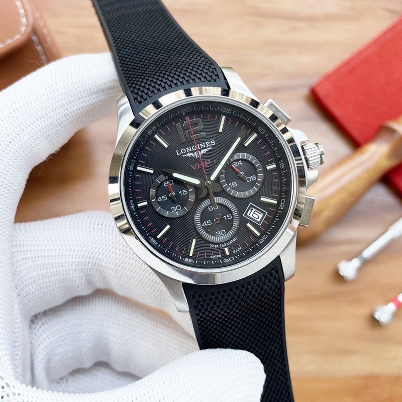 Longines Master Collection Six-Hand Chronograph Quartz Replica Watch Premium Quality-6