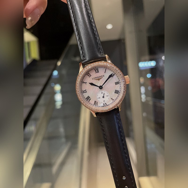 Longines Latest Elegant Women's Replica Watch with Pearl Mother-of-Pearl Dial and Imported Quartz Movement-2