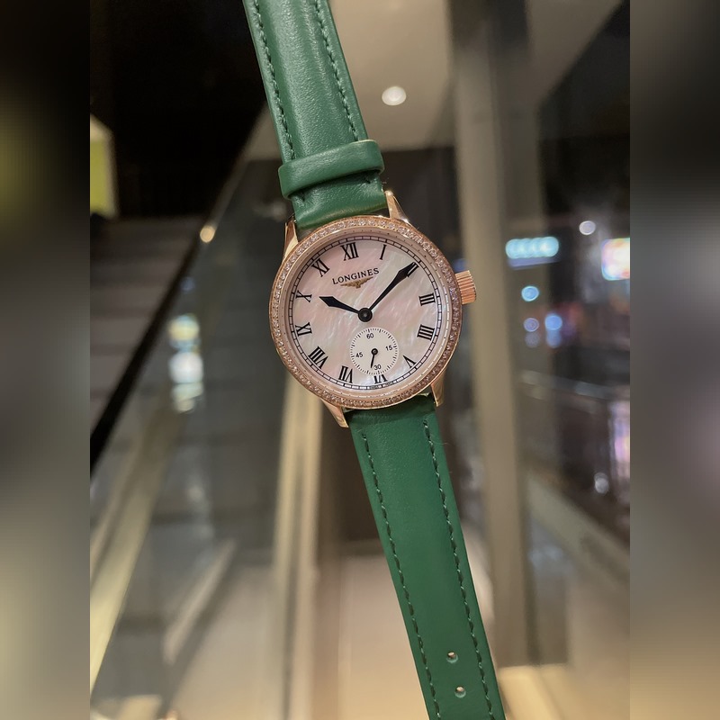 Longines Latest Elegant Women's Replica Watch with Pearl Mother-of-Pearl Dial and Imported Quartz Movement-3