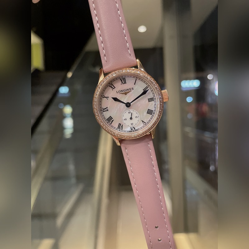 Longines Latest Elegant Women's Replica Watch with Pearl Mother-of-Pearl Dial and Imported Quartz Movement-6