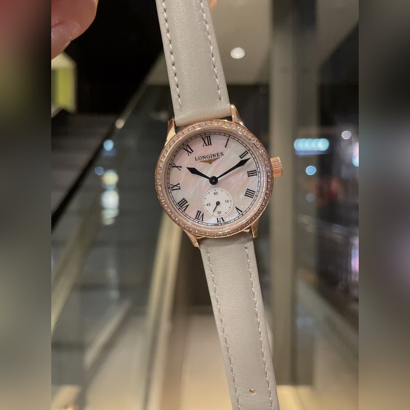 Longines Latest Elegant Women's Replica Watch with Pearl Mother-of-Pearl Dial and Imported Quartz Movement-7