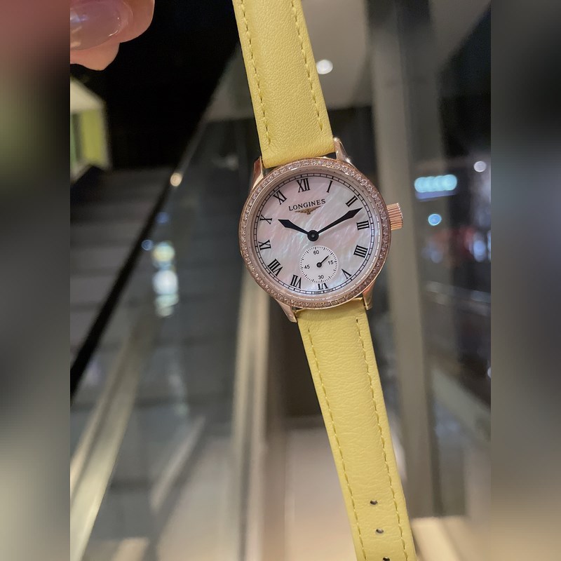 Longines Latest Elegant Women's Replica Watch with Pearl Mother-of-Pearl Dial and Imported Quartz Movement-8