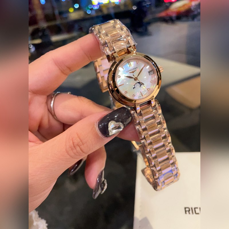 Longines Heart Moon Series Quartz Women's Replica Watch Minimalist Elegant Timepiece-2