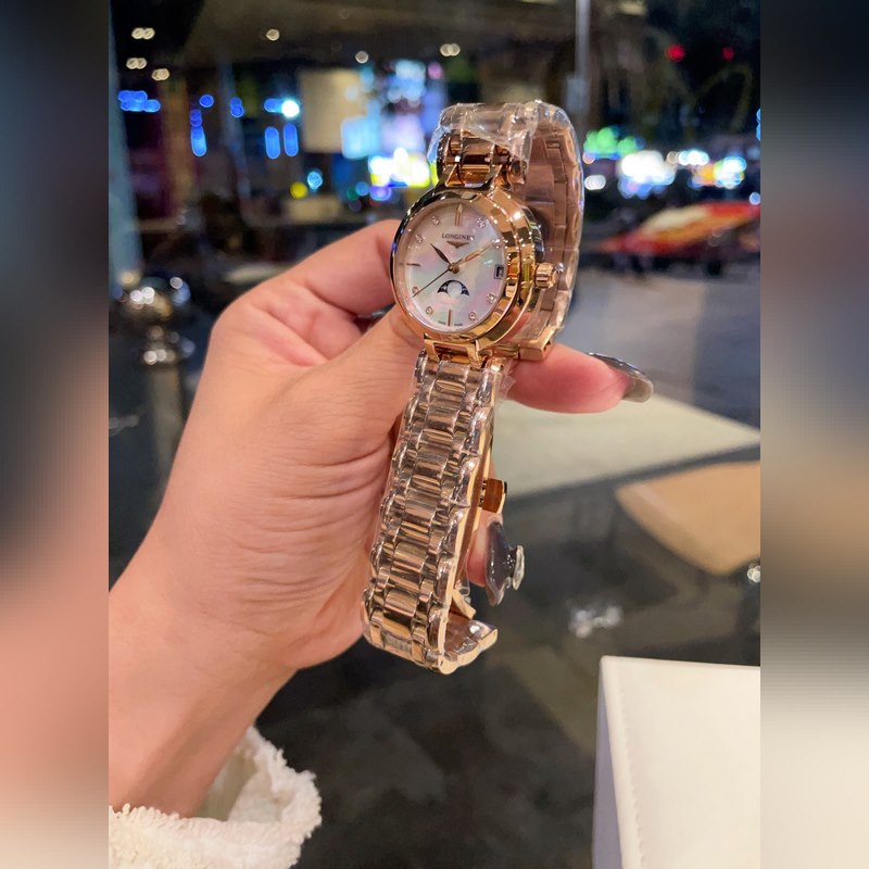 Longines Heart Moon Series Quartz Women's Replica Watch Minimalist Elegant Timepiece-3