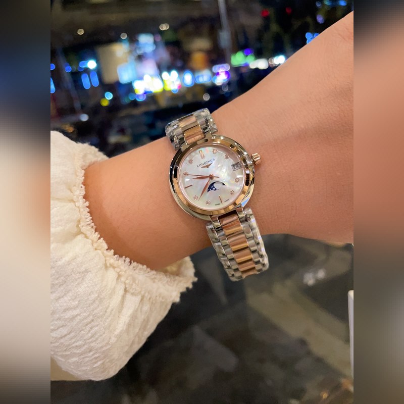 Longines Heart Moon Series Quartz Women's Replica Watch Minimalist Elegant Timepiece-6
