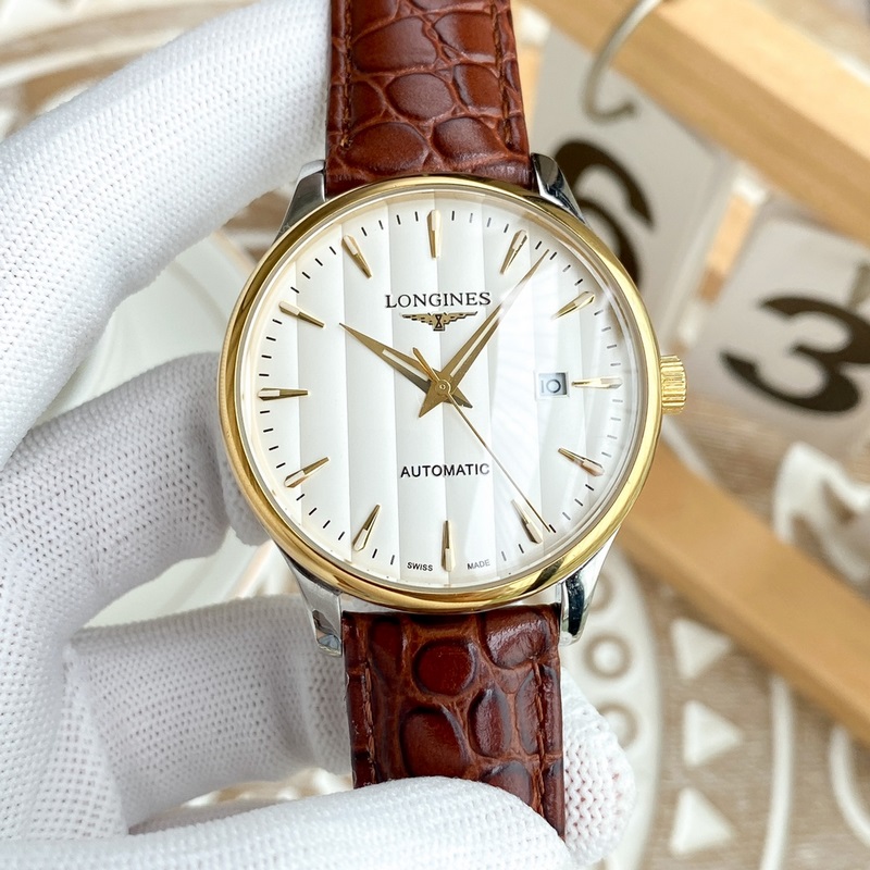 Longines Classic Men's Replica Watch Elegant Big Three Hands Design Premium Quality-4
