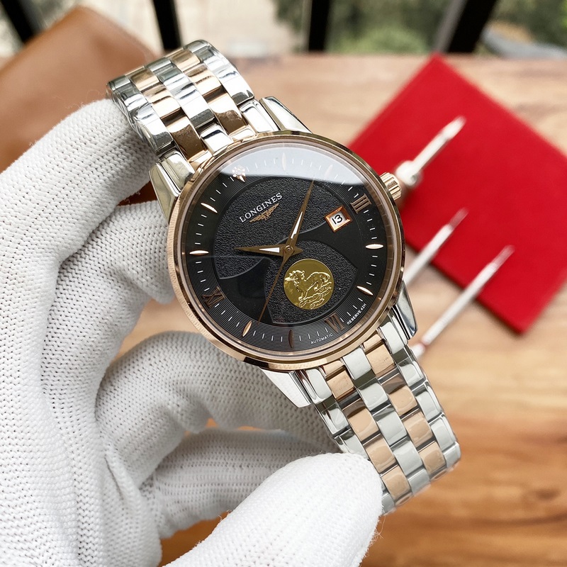 Longines Classic Men's Replica Watch Elegant Big Three Hands Design Superior Quality-3