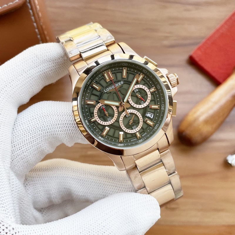 Longines Master Collection VK63 Chronograph Quartz Replica Watch with Sapphire Crystal-2