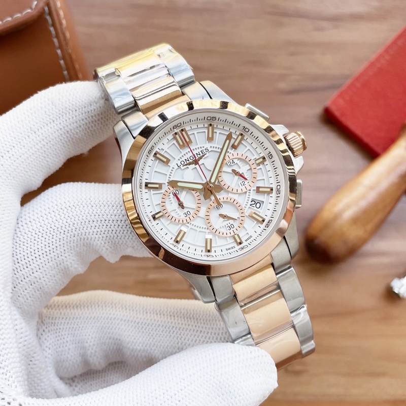 Longines Master Collection VK63 Chronograph Quartz Replica Watch with Sapphire Crystal-3