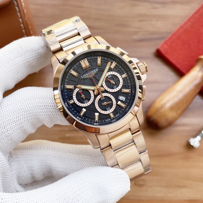 Longines Master Collection VK63 Chronograph Quartz Replica Watch with Sapphire Crystal-4