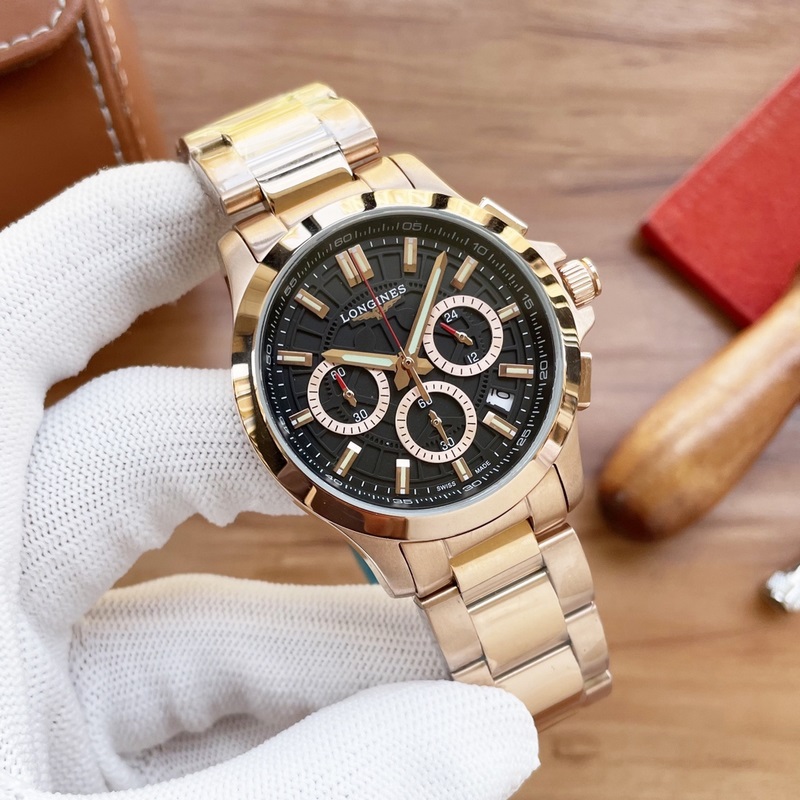 Longines Master Collection VK63 Chronograph Quartz Replica Watch with Sapphire Crystal-5