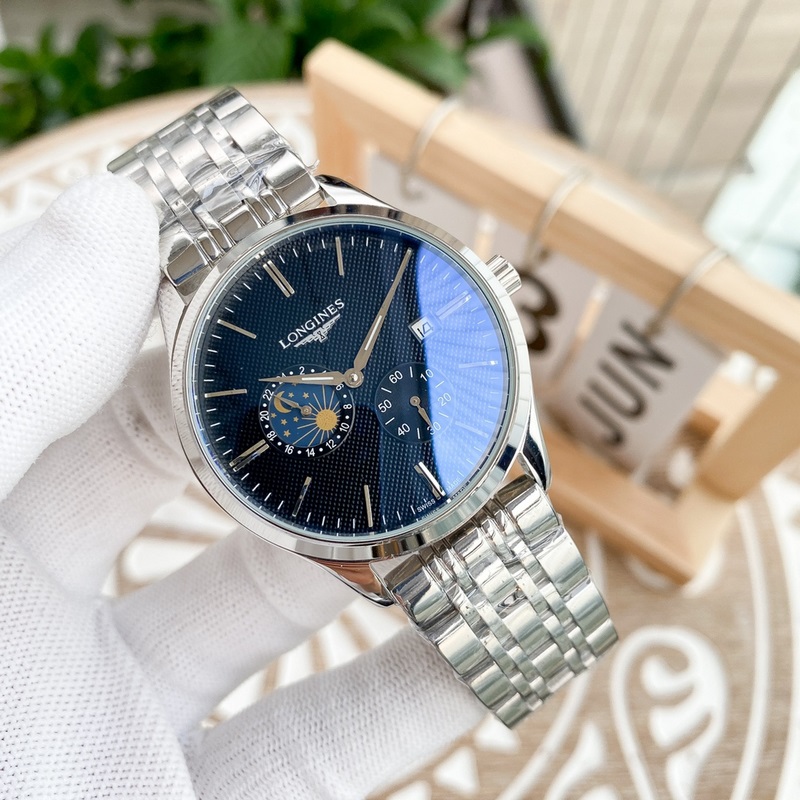 Longines Luxury Men's Multi-Function Replica Watch Classic Design Elegant Style Exquisite Quality-4