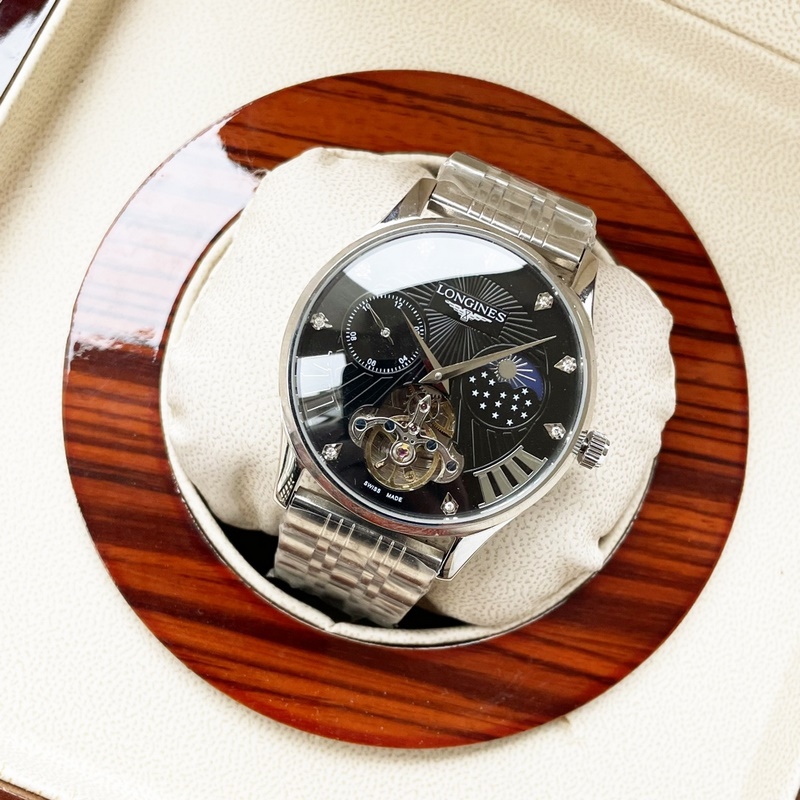 Longines Men's Tourbillon Moonphase Replica Watch Elegant and Luxurious Design-3