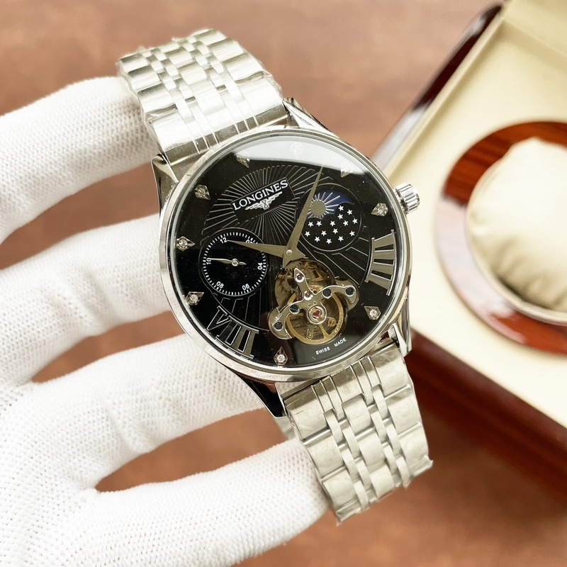 Longines Men's Tourbillon Moonphase Replica Watch Elegant and Luxurious Design-5