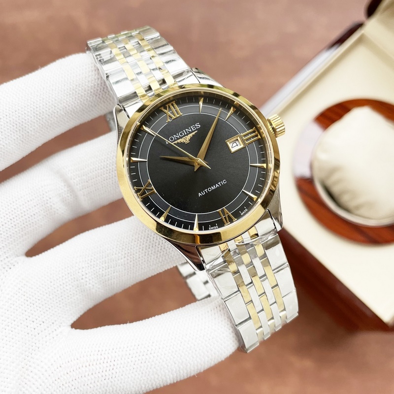 Longines Classic Men's Replica Watch Elegant Design Superior Quality Big Three Needles-4