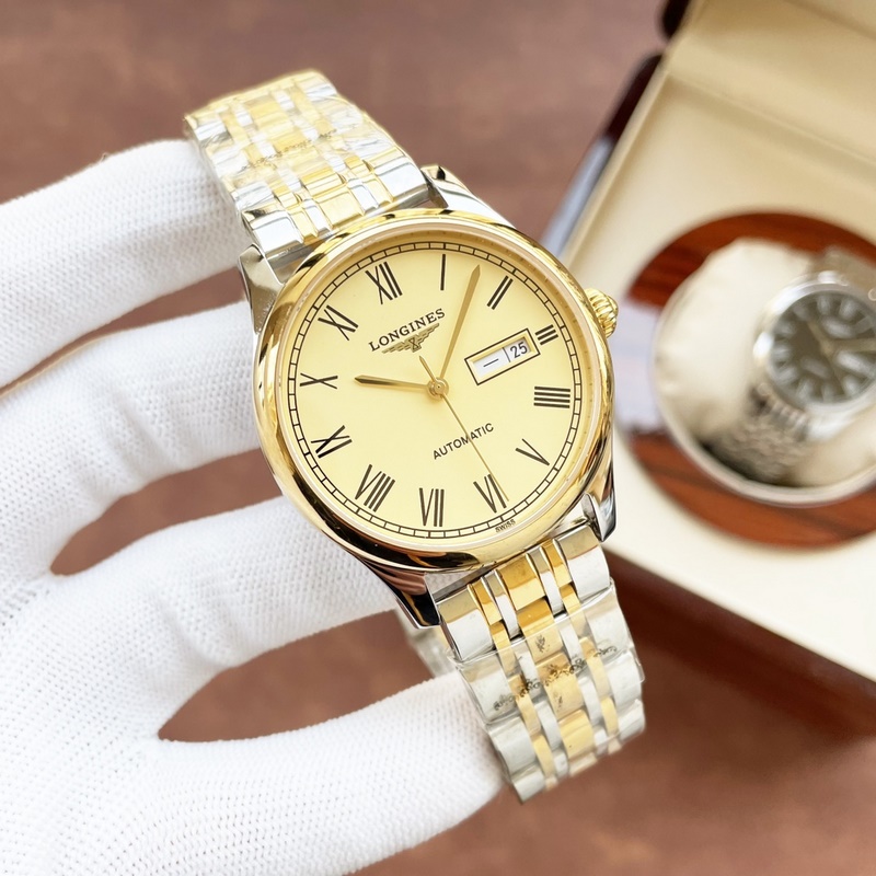 Longines Classic Men's Replica Watch Elegant Big Three Hands Design Superior Quality-3