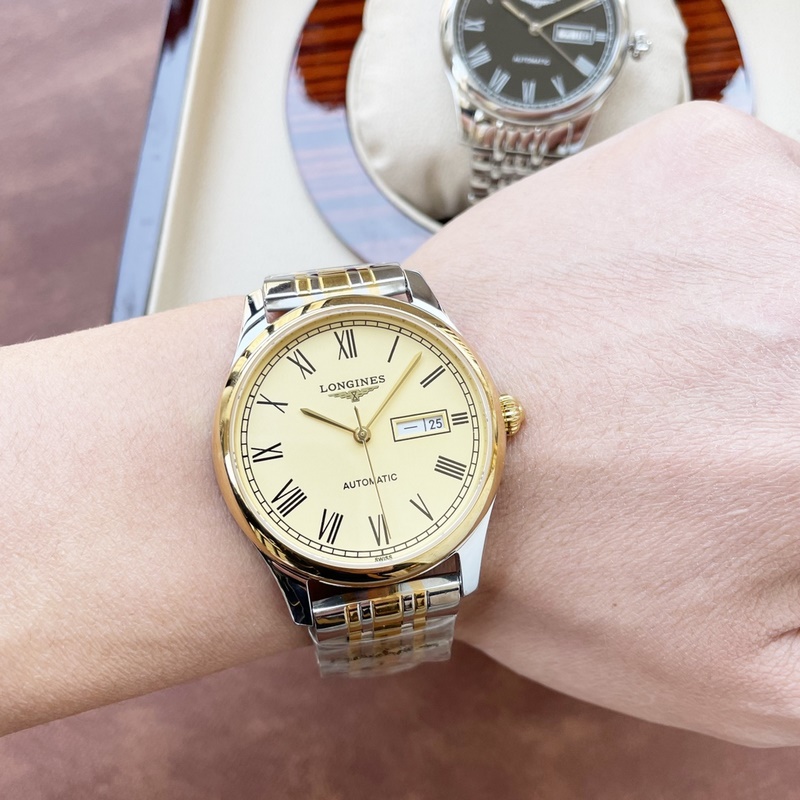 Longines Classic Men's Replica Watch Elegant Big Three Hands Design Superior Quality-6