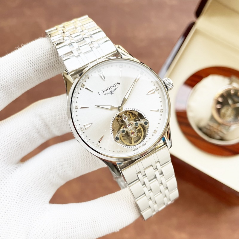 Longines Elegant Men's Replica Watch Simple Two-Hand Tourbillon Premium Quality-2